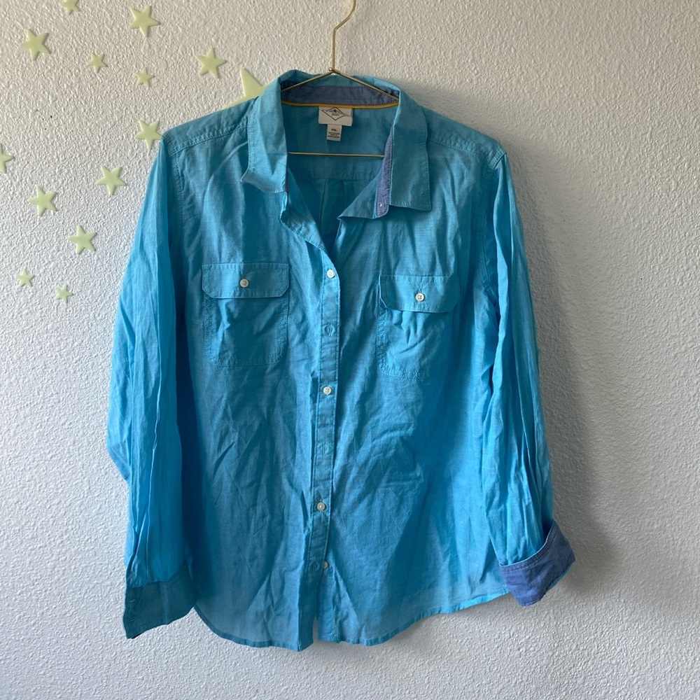 Blue Button-Up Shirt